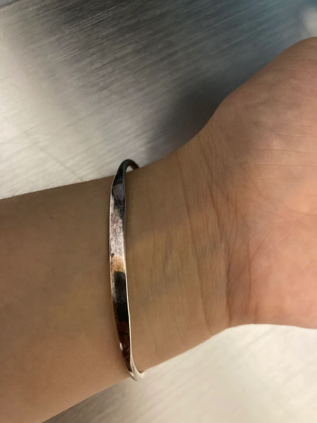 925 Silver Tone Cuff Bracelet⚽️