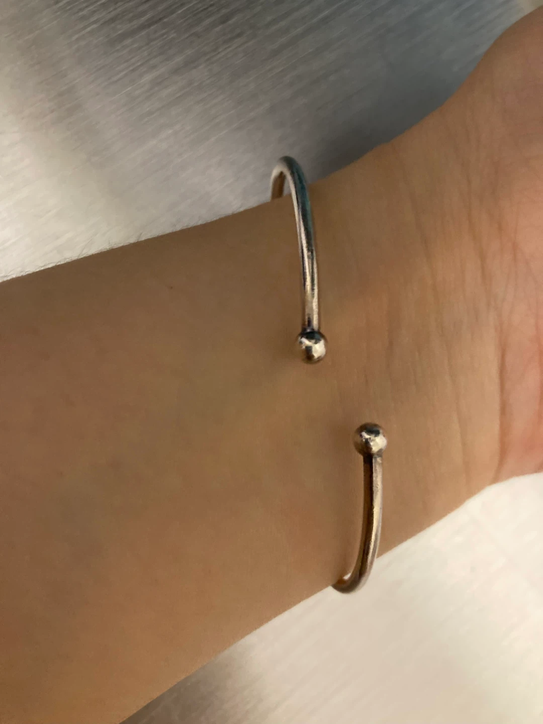925 Silver Tone Cuff Bracelet⚽️ - photo 2