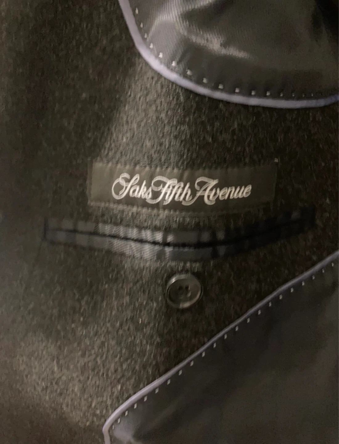 Saks Fifth Avenue Men's Dark Gray Overcoat⚽️ - photo 2