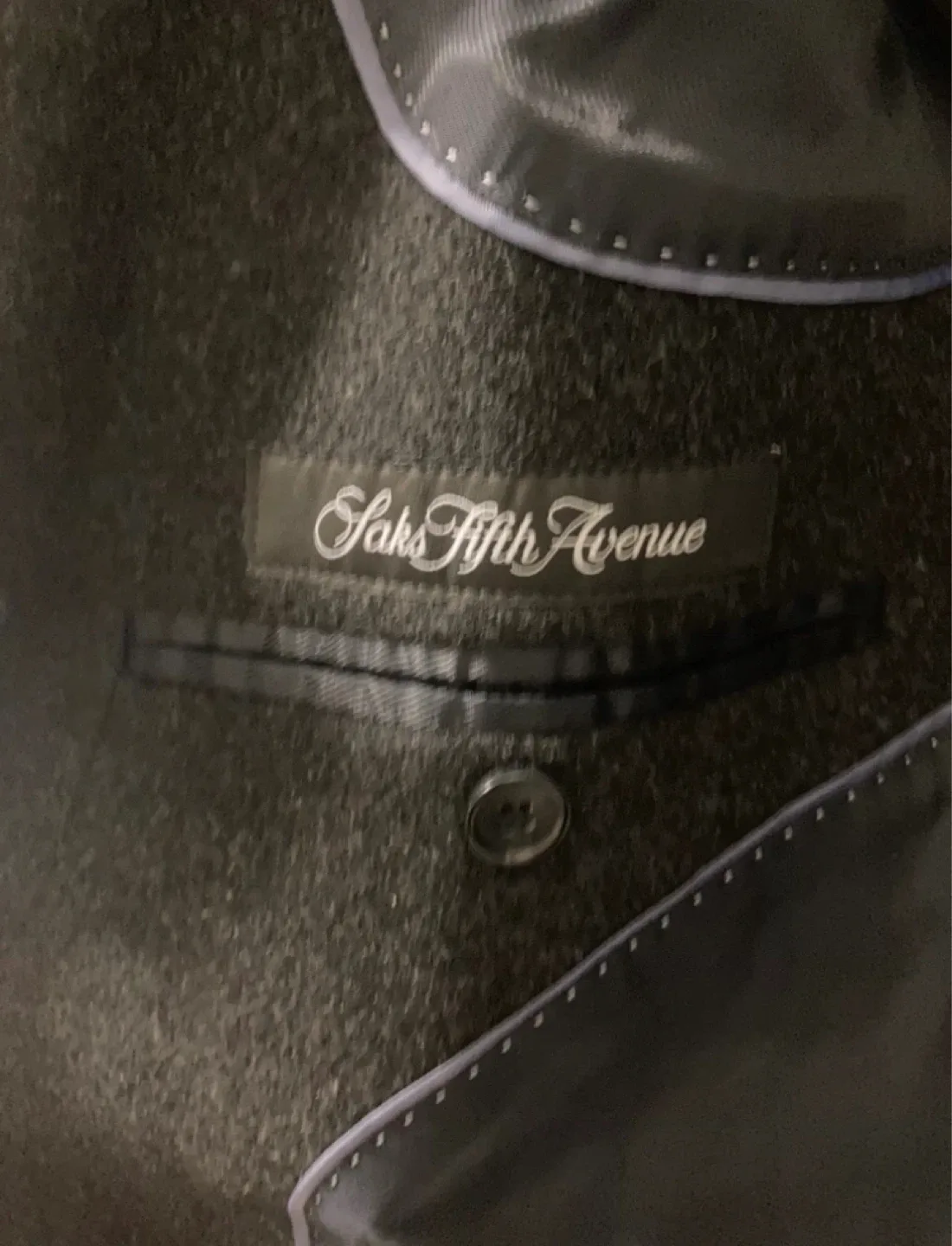 Saks Fifth Avenue Men's Dark Gray Overcoat⚽️ - photo 2