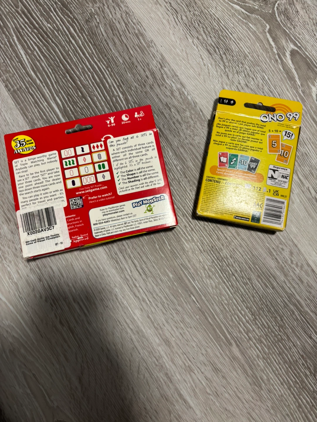 UNO ONO 99 and SET Card Games - photo 4
