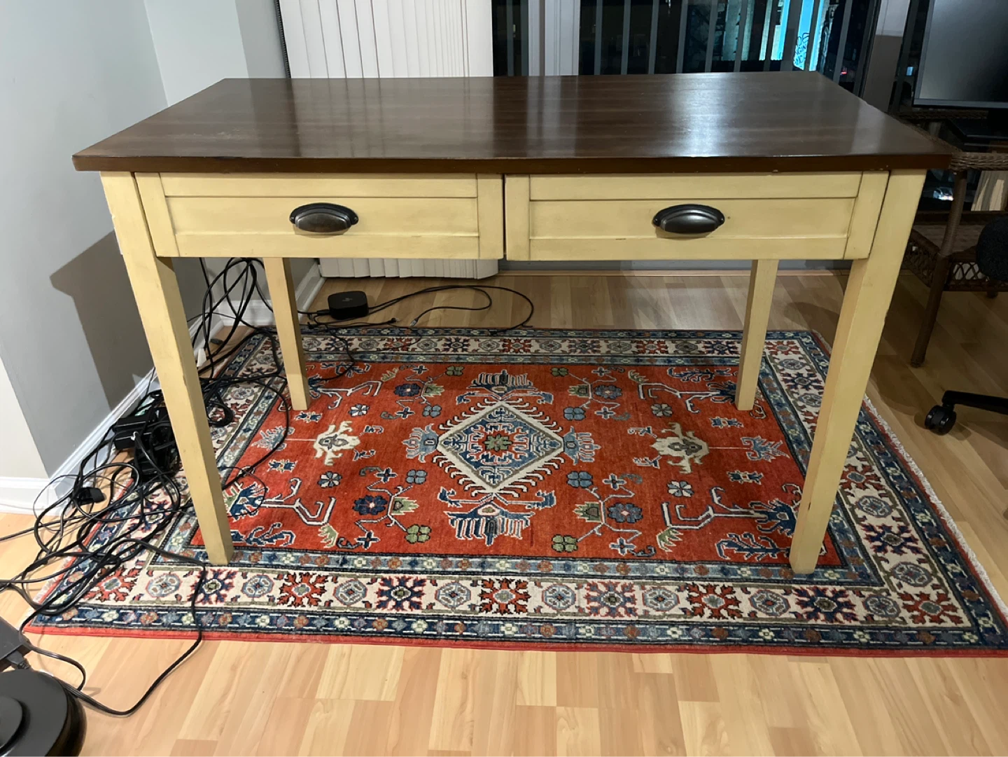 Pier 1 Imports Desk with Two Drawers