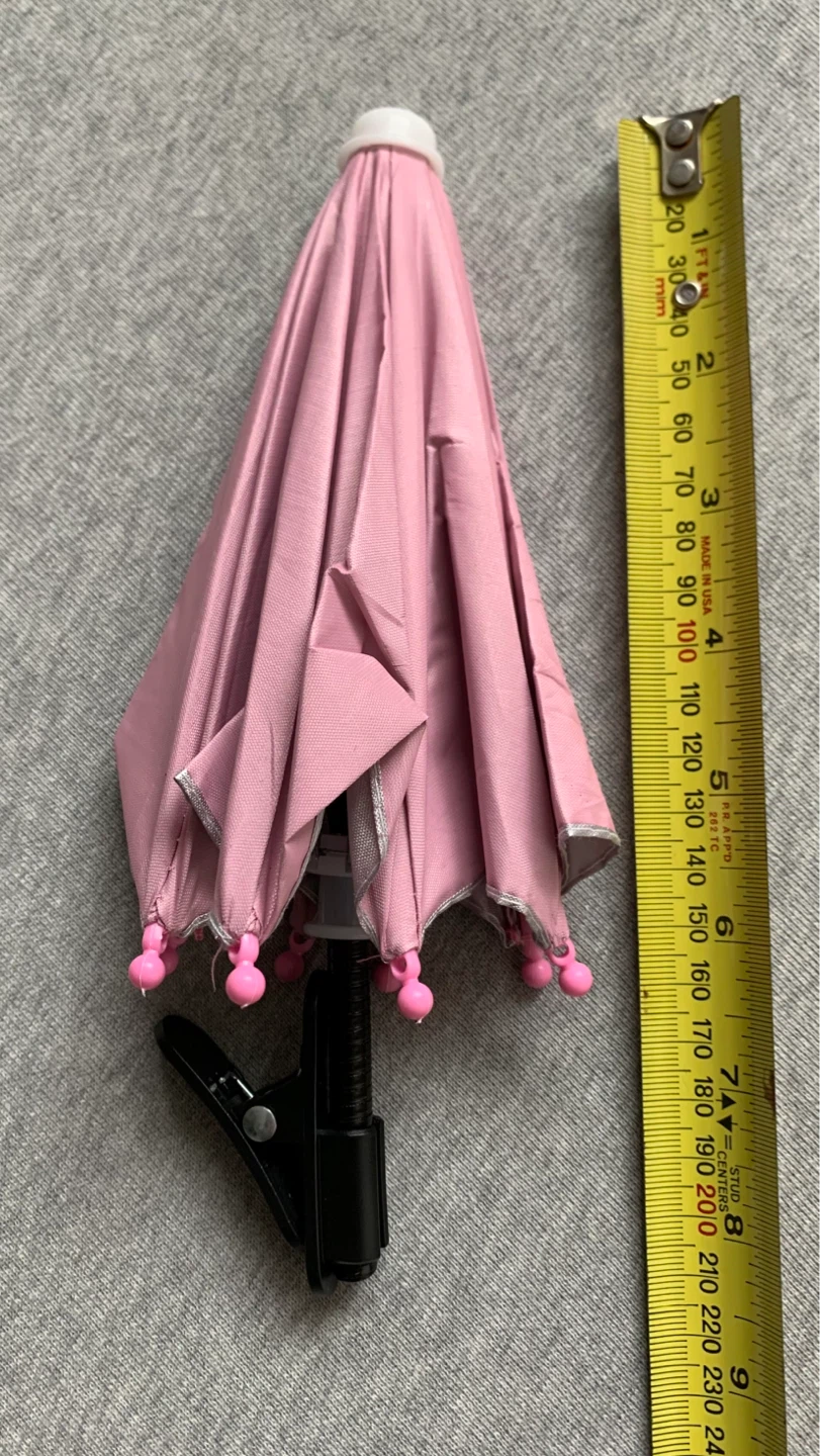 Pink Mini Umbrella with Clip ⚽️ - photo 4