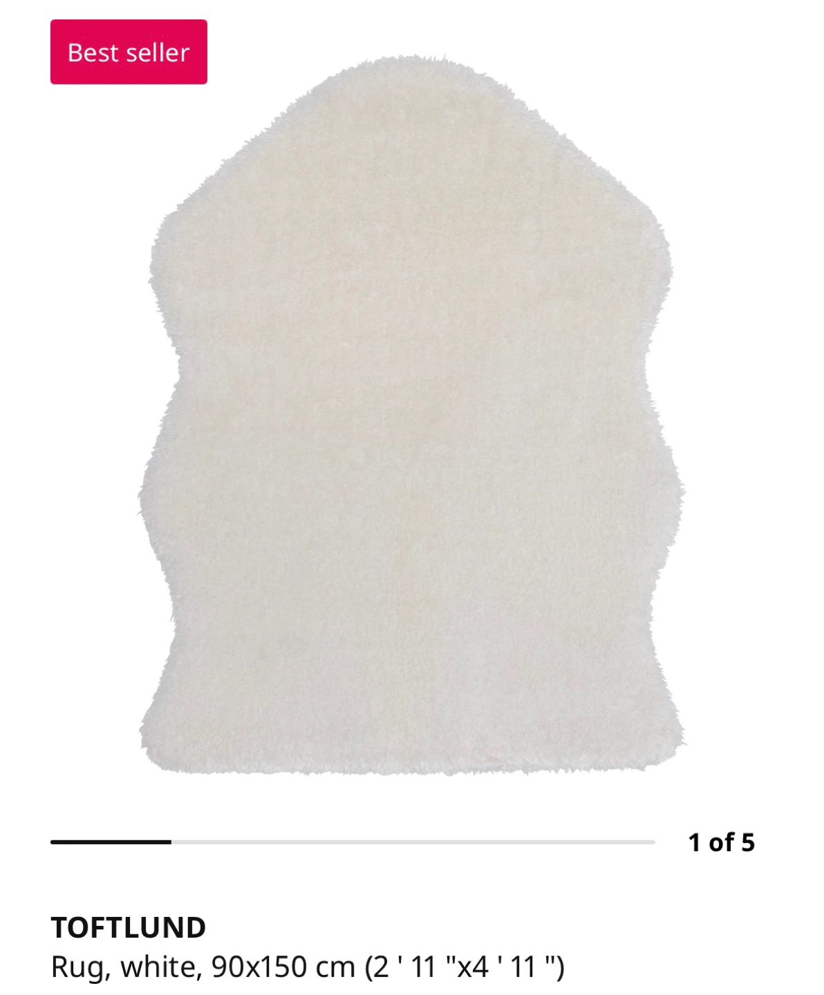 White rug
