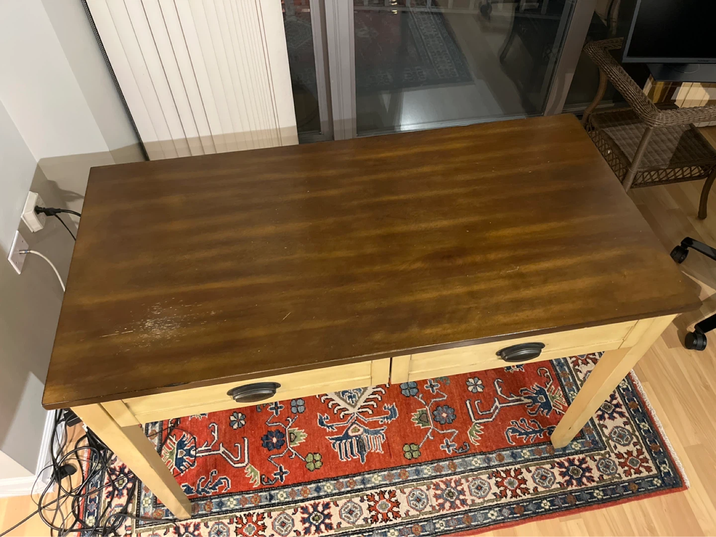 Pier 1 Imports Desk with Two Drawers - photo 3