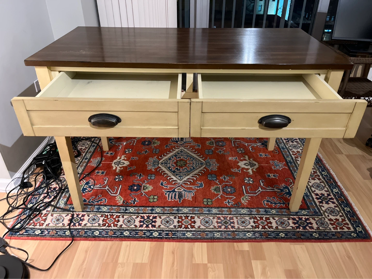 Pier 1 Imports Desk with Two Drawers - photo 4