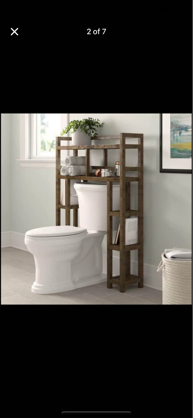 Bernardston Solid Wood Over-the-Toilet Storage - photo 2