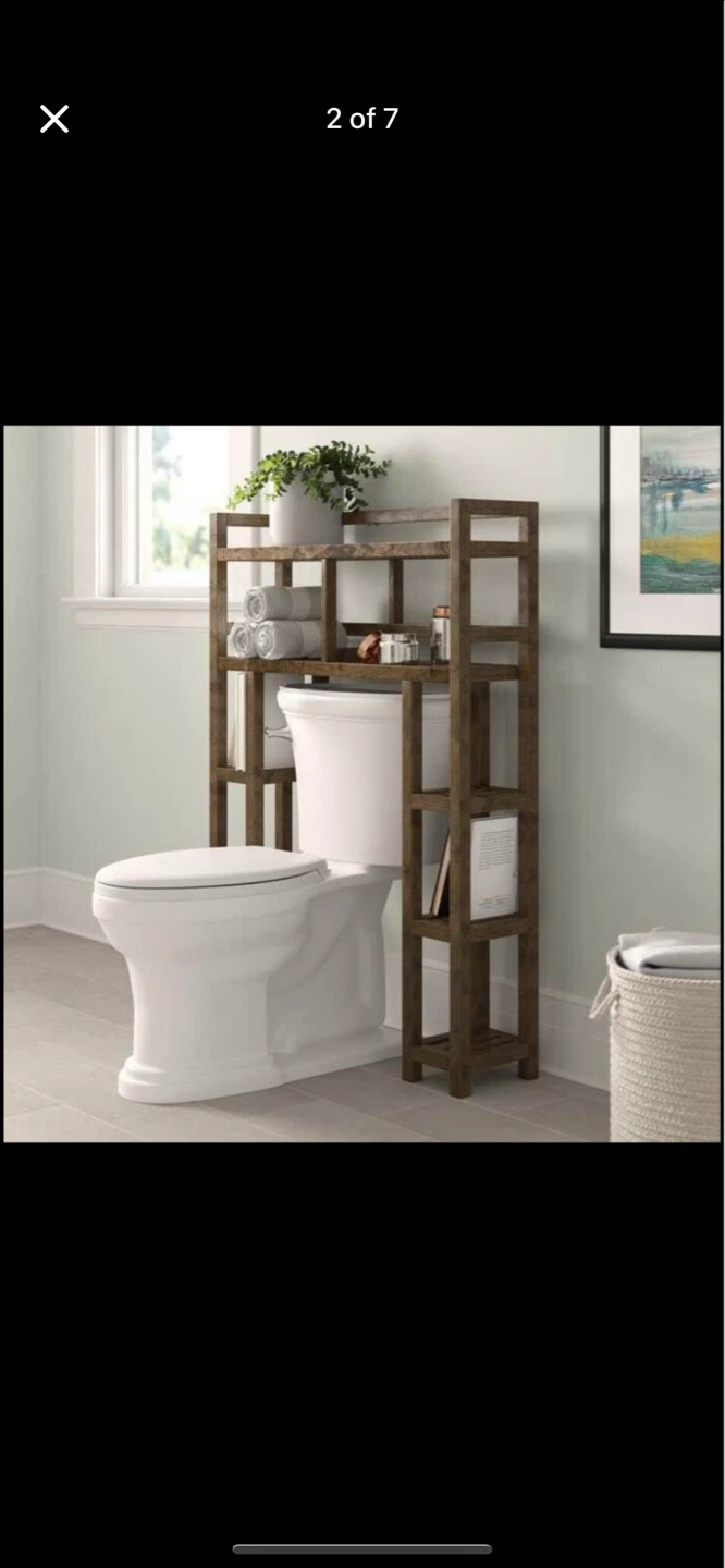 Bernardston Solid Wood Over-the-Toilet Storage