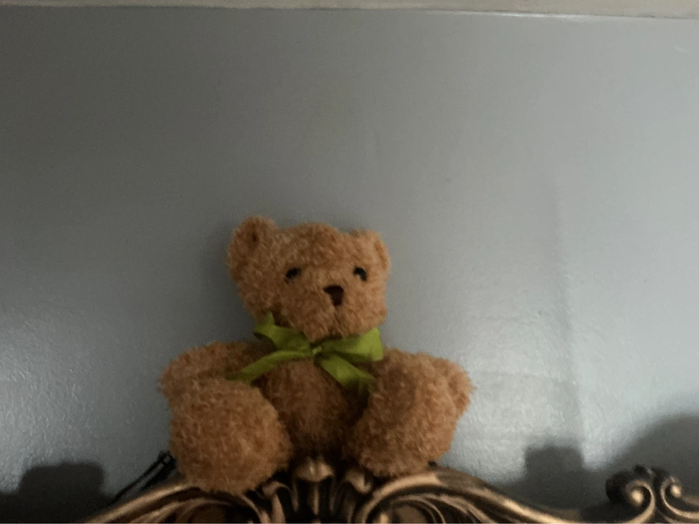 Brown Teddy Bear with Green Bow ⚽