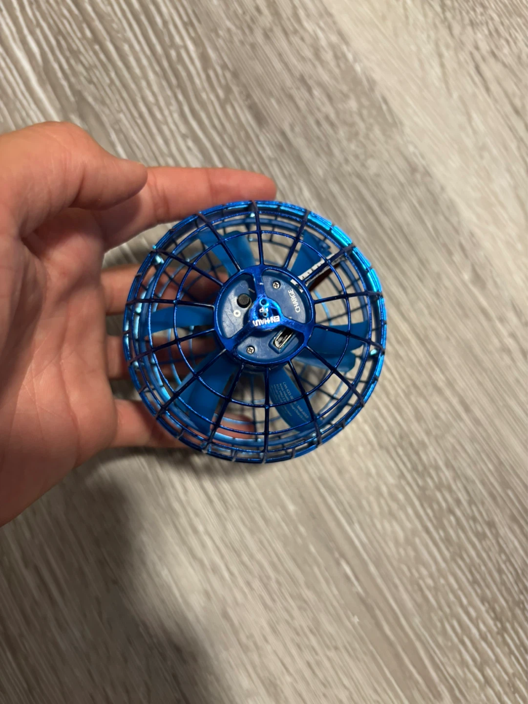 Blue Flying Orb Toy with Charging Cable - photo 2