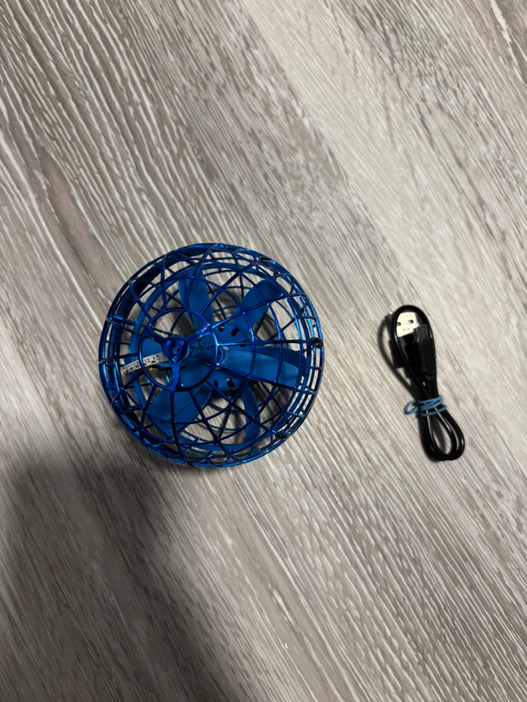 Blue Flying Orb Toy with Charging Cable - photo 5