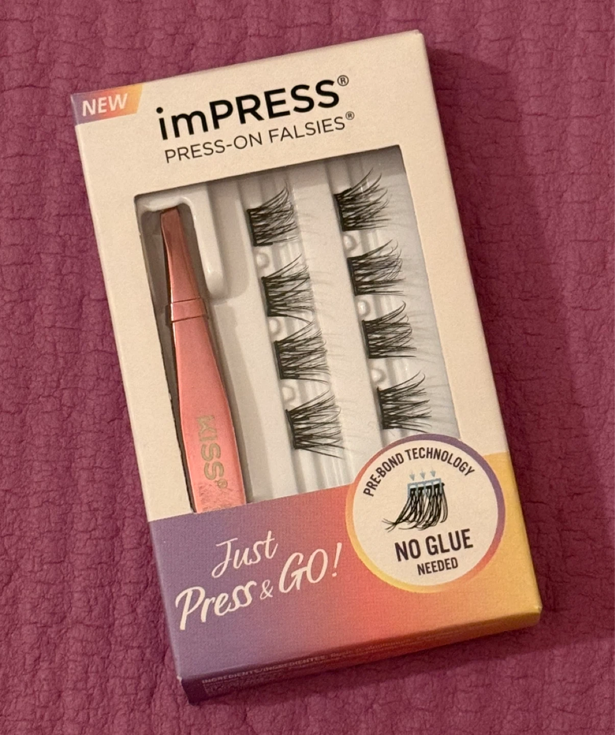 NEW⚽️imPRESS Press-On Falsies False Lashes with Applicator