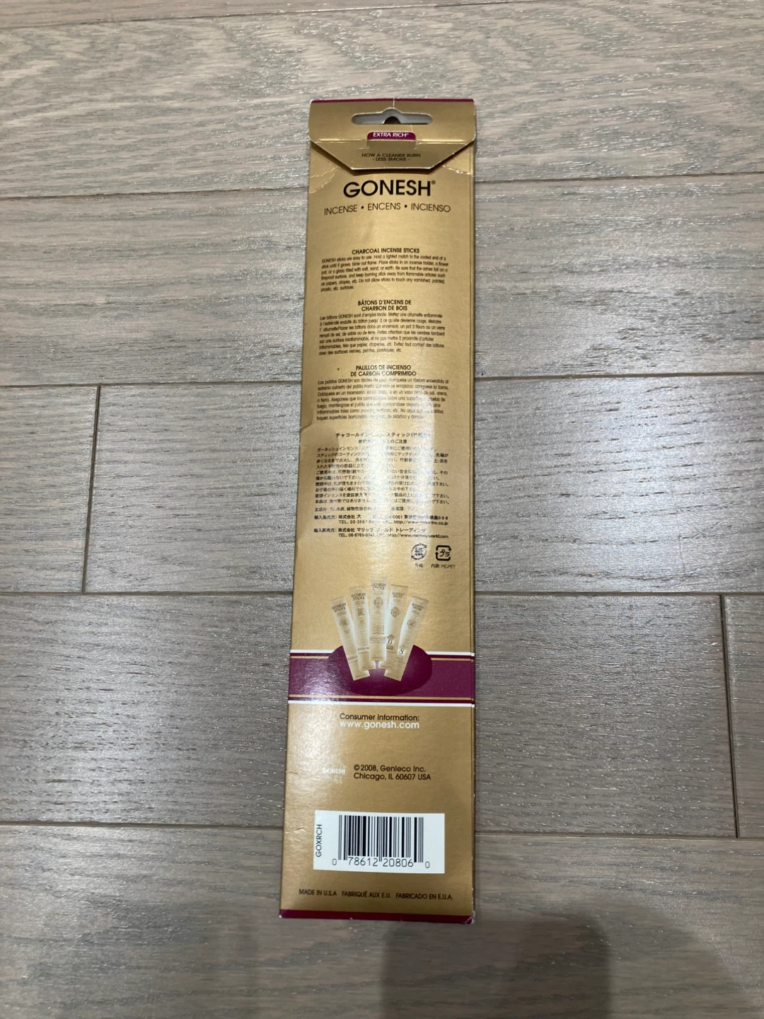 ⚽️Gonesh Black Cherry Extra Rich Incense Sticks - photo 2