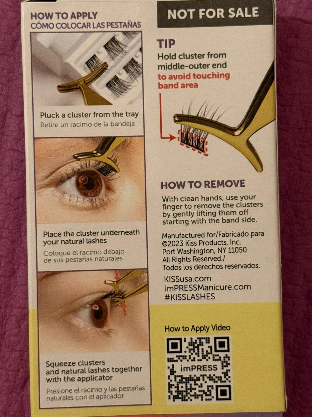 NEW⚽️imPRESS Press-On Falsies False Lashes with Applicator - photo 2