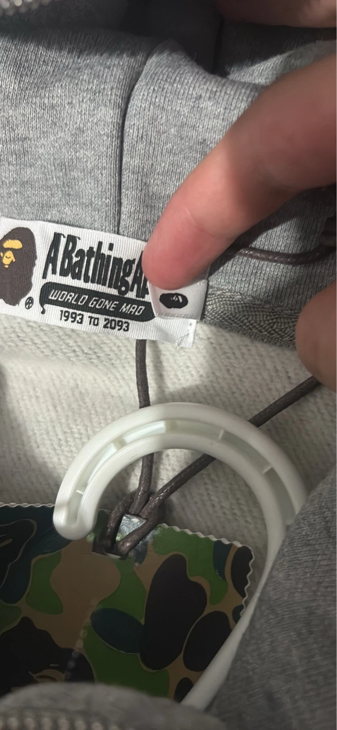 A Bathing Ape Full Zip Hoodie Grey - photo 4