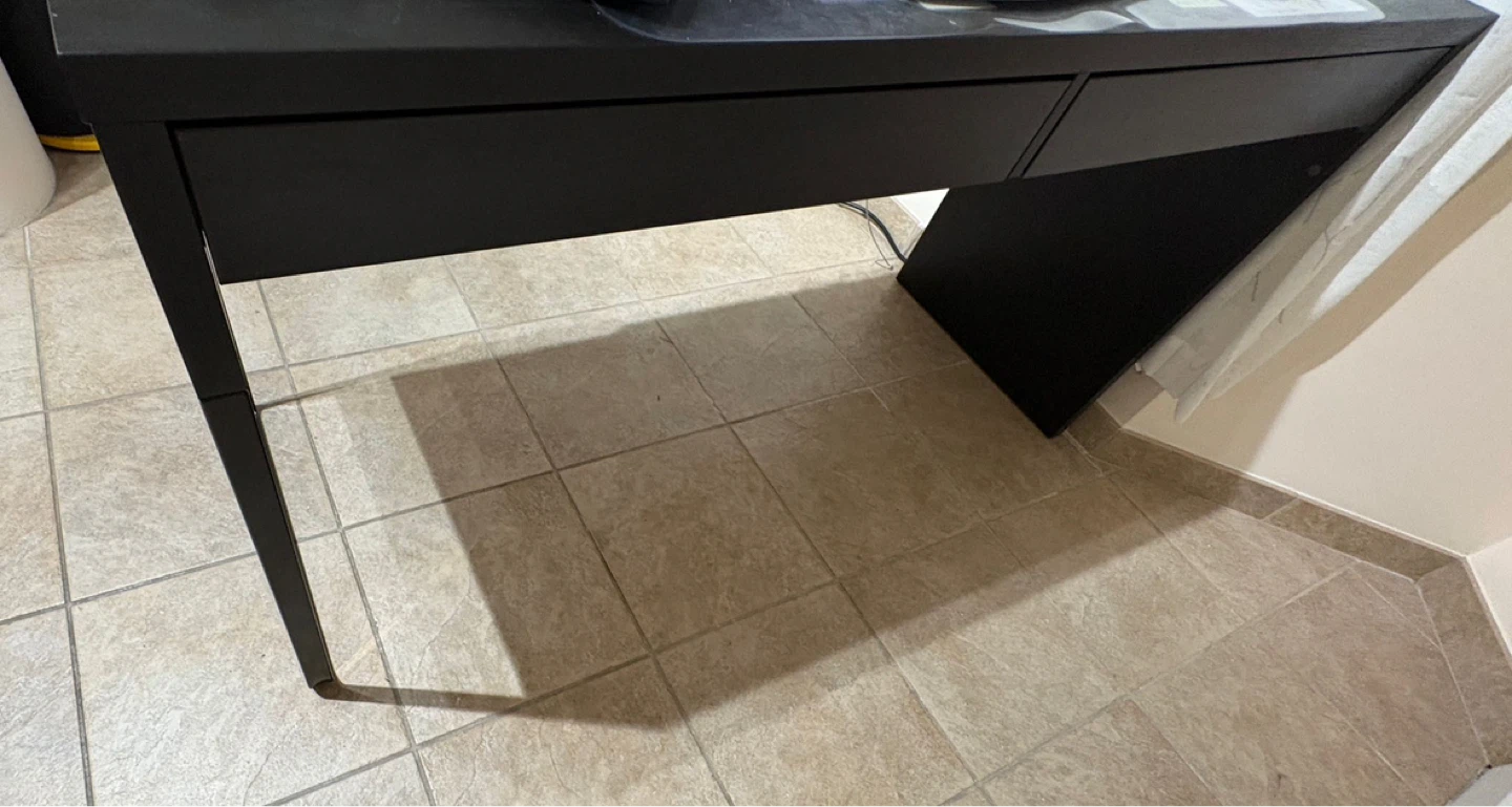 Black Desk with Drawers - photo 3