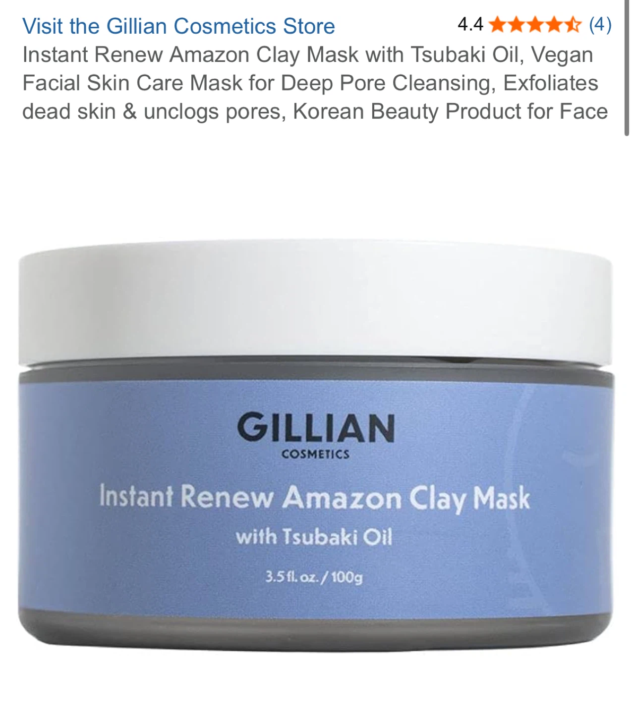 NEW⚽️Gillian Cosmetics Instant Renew Amazon Clay Mask - photo 3