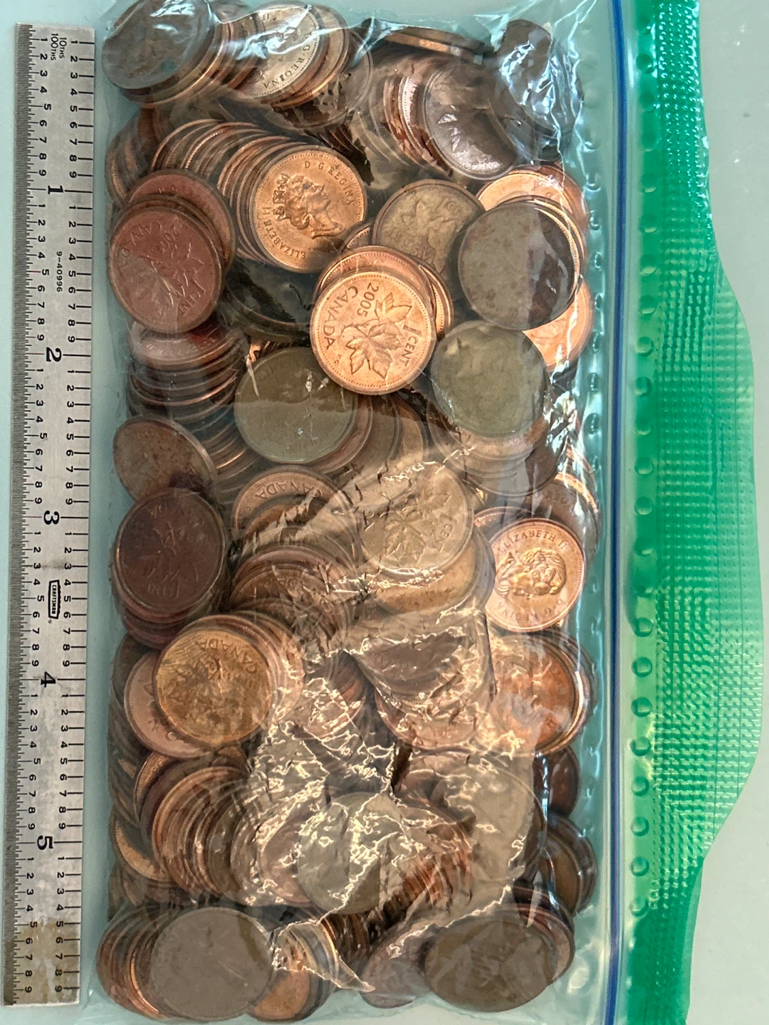 Bag of Canadian Pennies