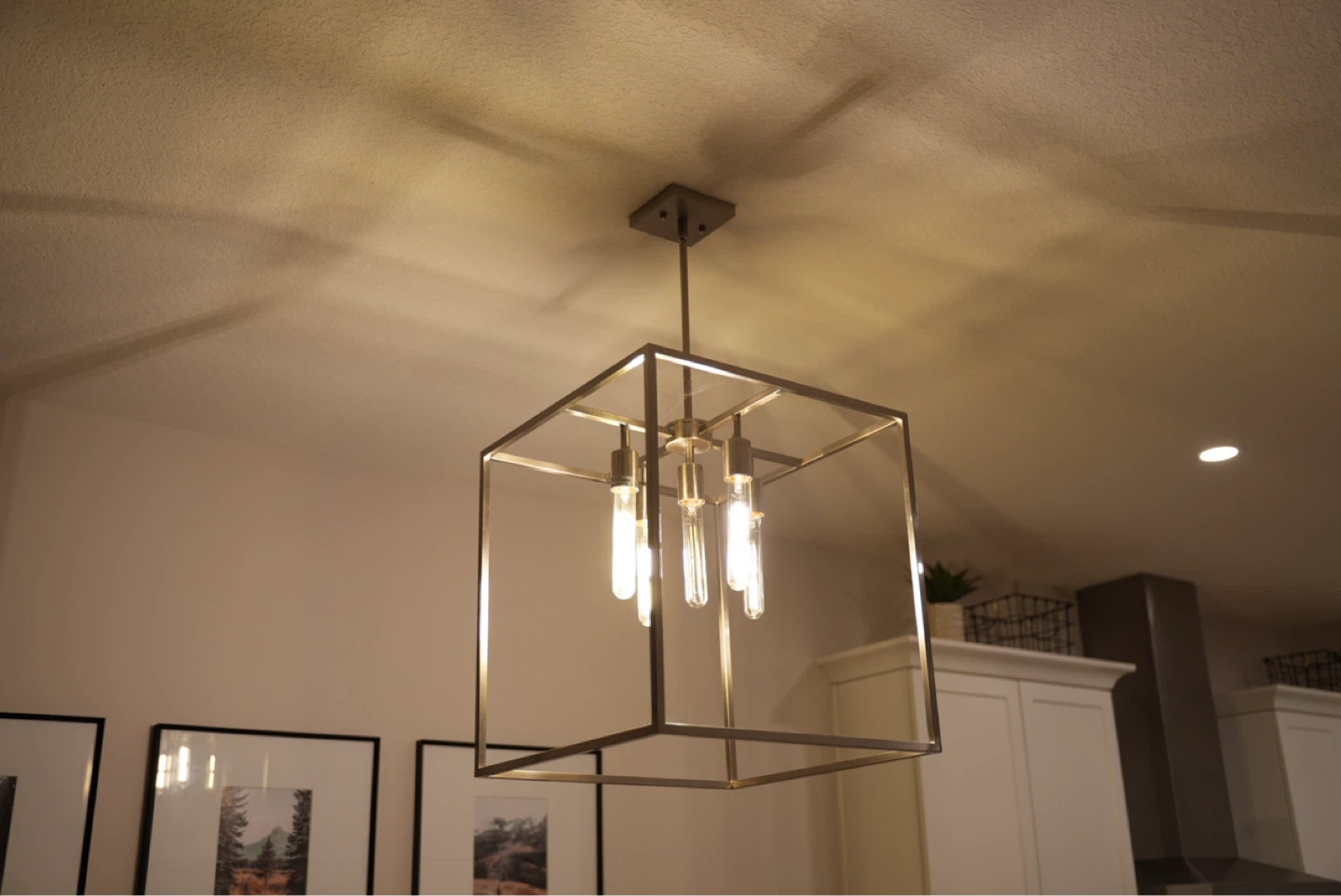 Modern Cube Pendant Light Fixture