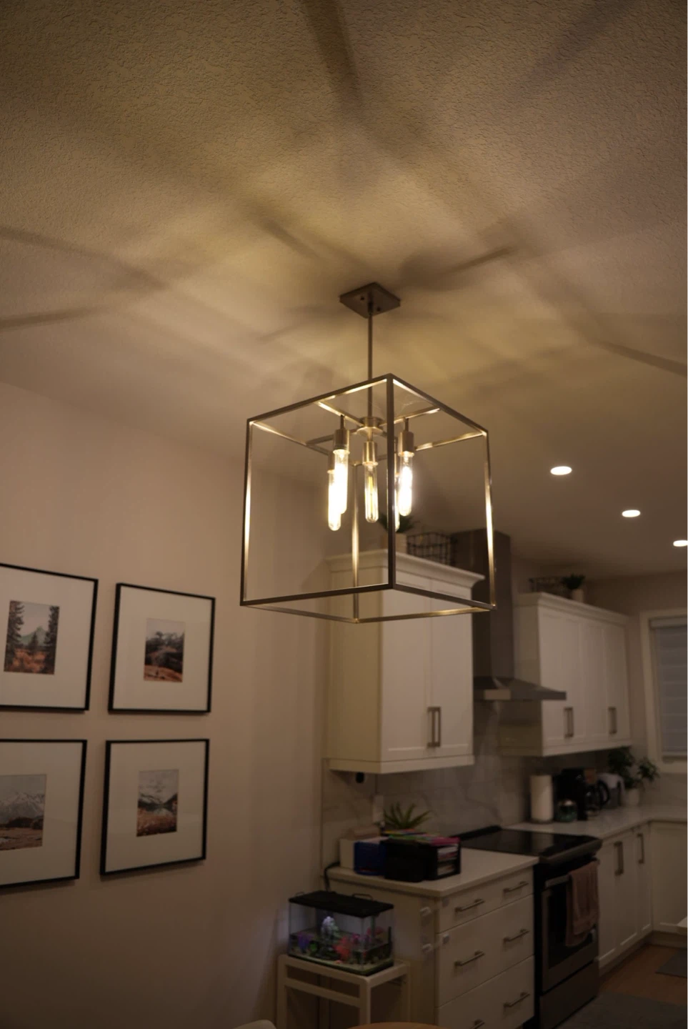 Modern Cube Pendant Light Fixture - photo 3