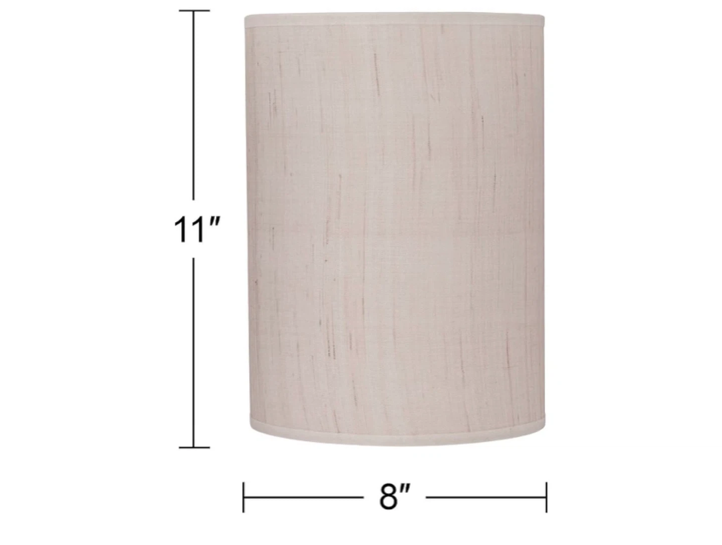 Ivory Linen Small Drum Cylinder Lamp Shade - photo 3