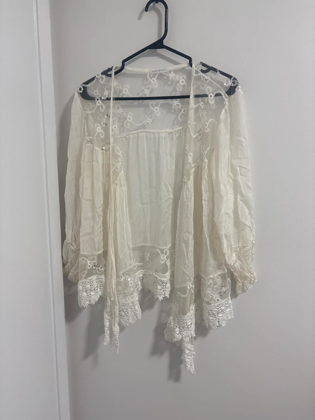 Cream Lace Kimono Cardigan - photo 2