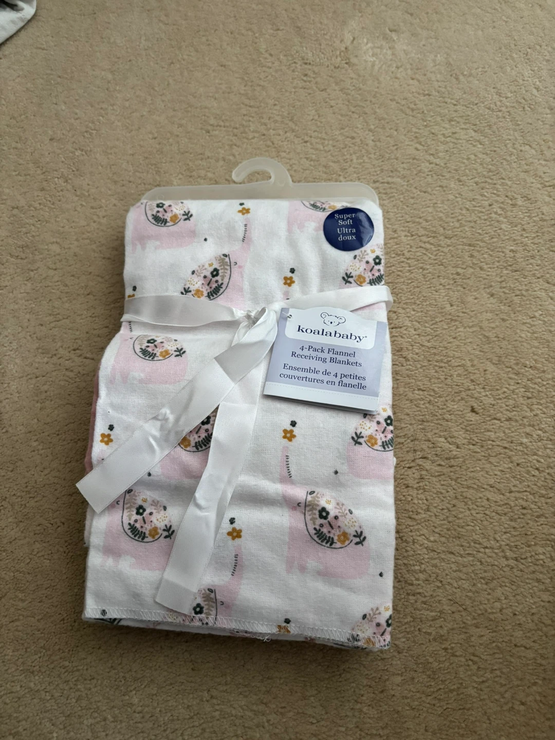 Koala Baby 4-Pack Flannel Receiving Blankets - photo 2