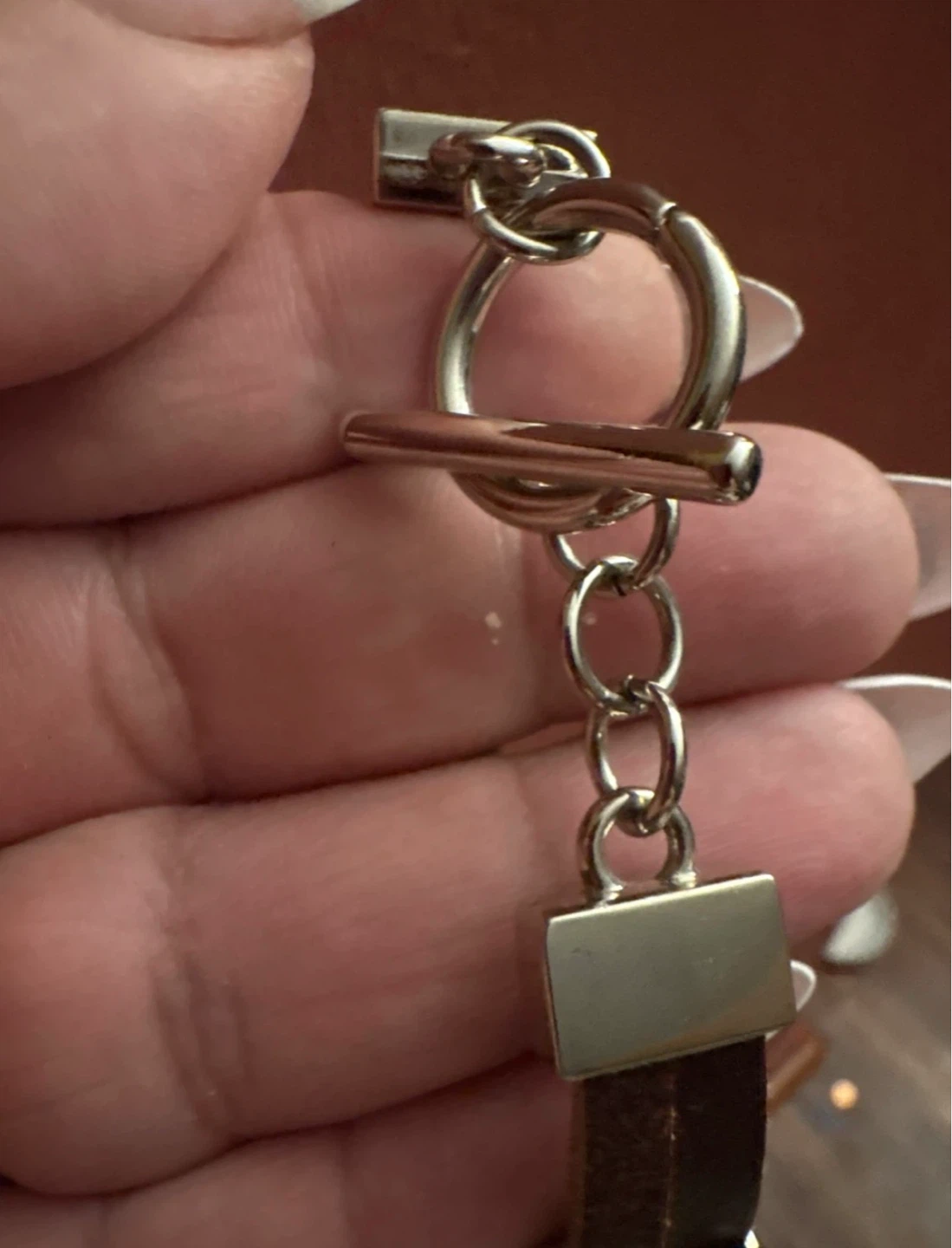 ⚽️ Genuine Leather Bracelet with Cubic Zircon’s charms - photo 4