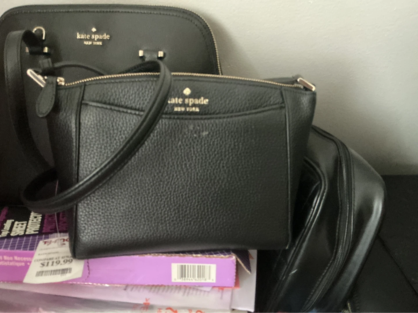 Kate Spade Black Leather Crossbody ⚽