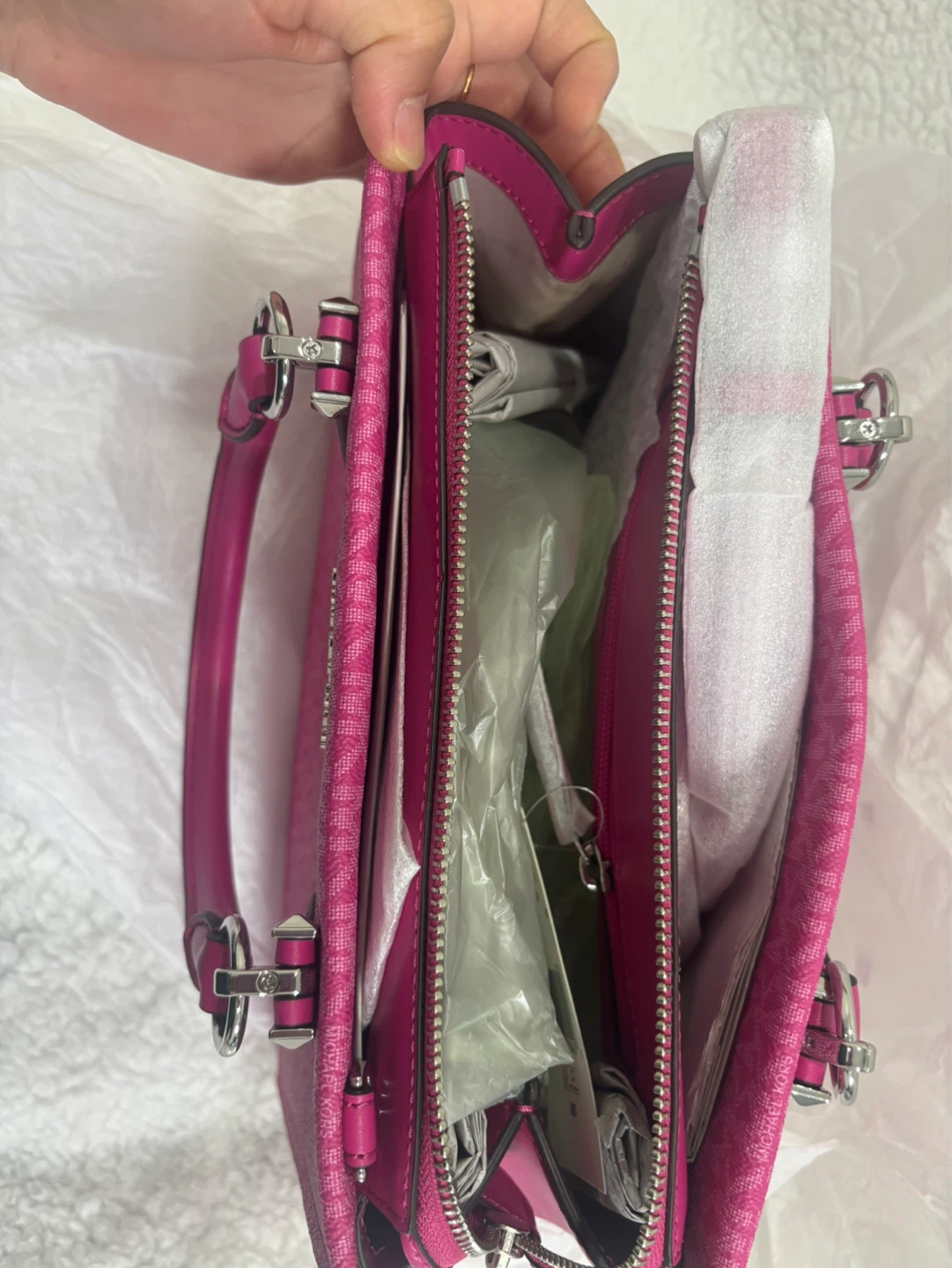 Michael Kors Marilyn Medium Signature Logo Satchel - photo 3