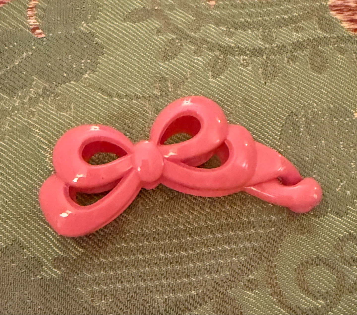 Pink Bow Banana Hair Clip Comb⚽️