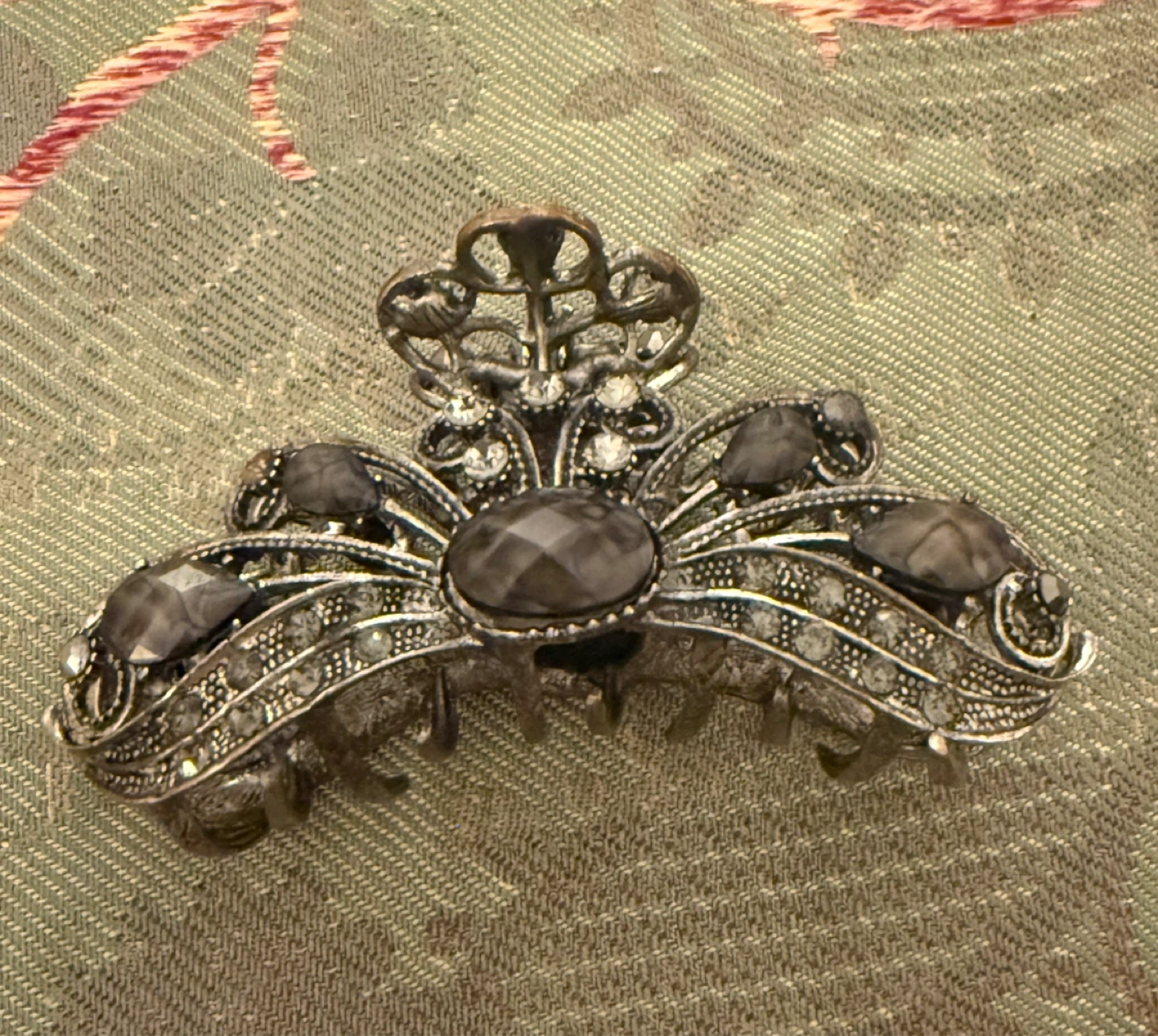 Ornate Rhinestone Hair Claw Clip⚽️