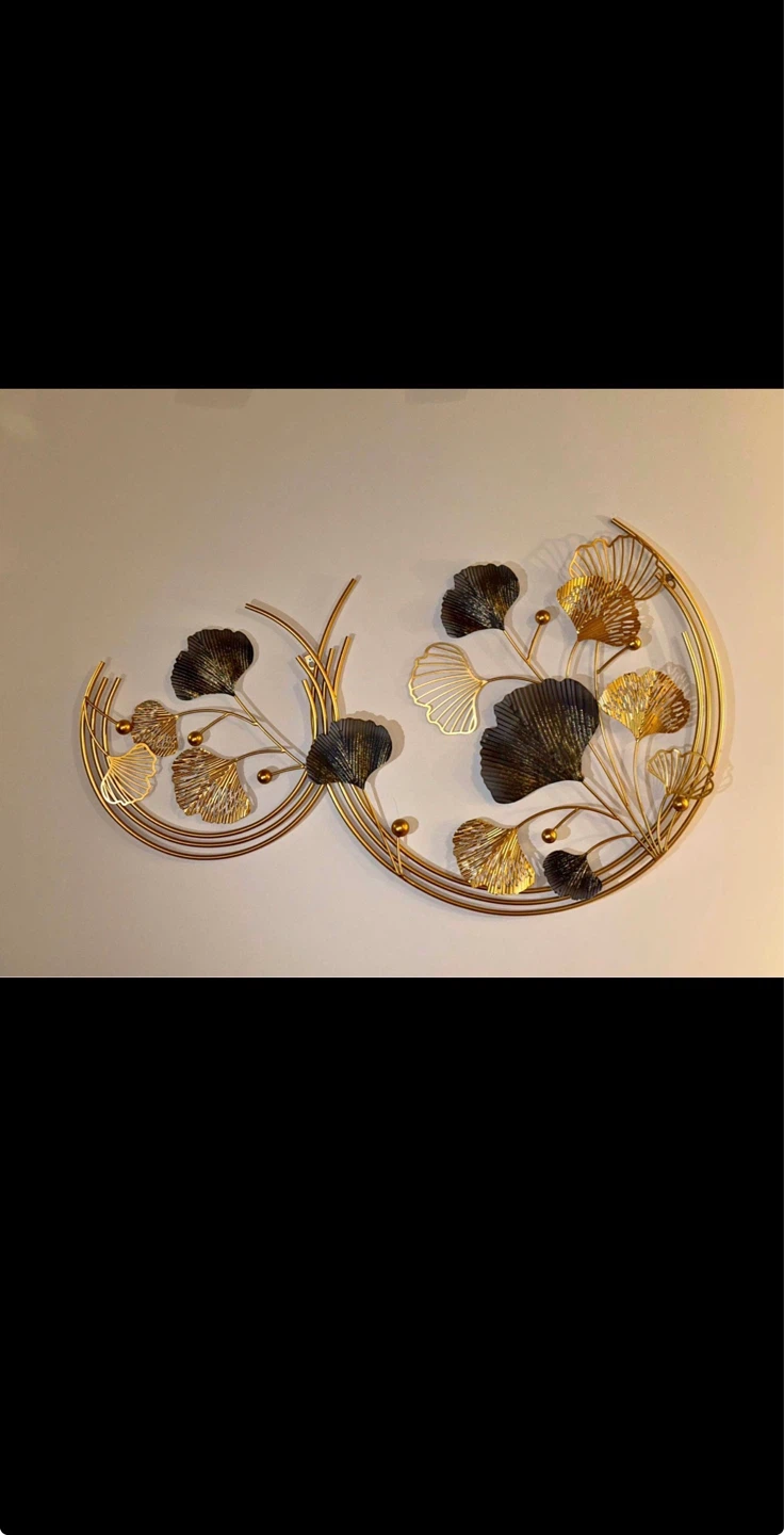 Gingko Leaf Metal Wall Art