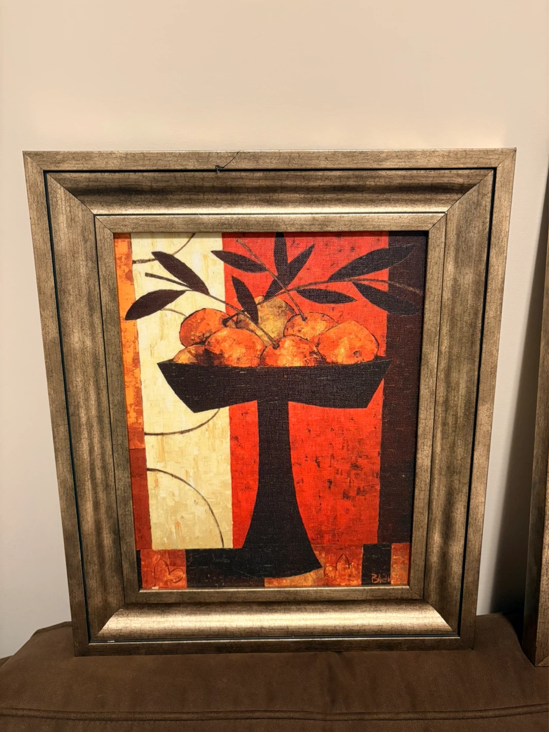 Framed Fruit Still Life Artwork
