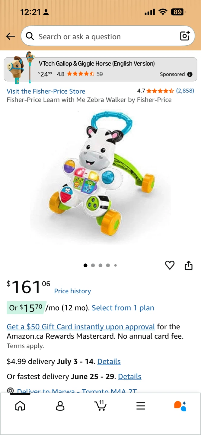Fisher-Price Learn With Me Zebra Walker - photo 5