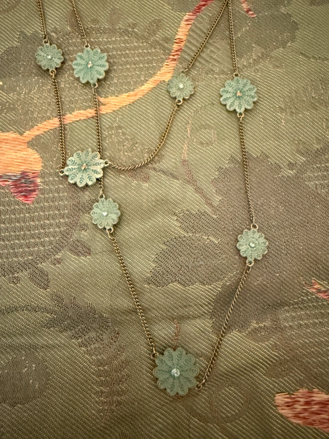 Long flower pendant necklace⚽️ - photo 2