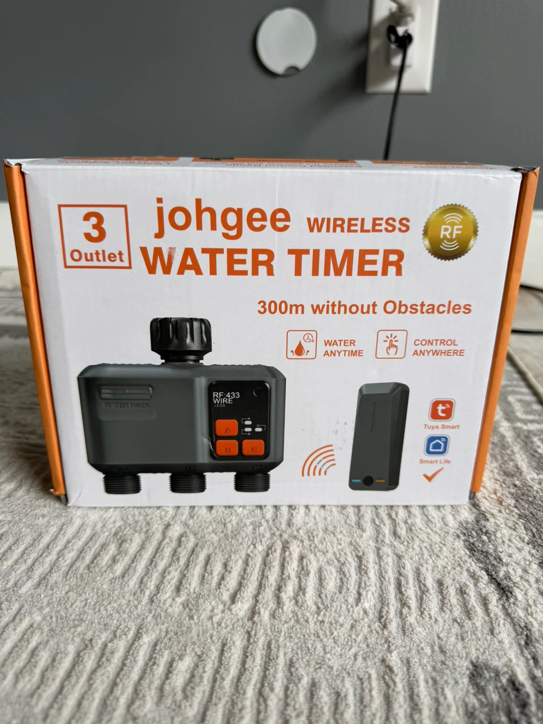 Johgee 3 Outlet Wireless RF Water Timer HCT-638 - photo 2