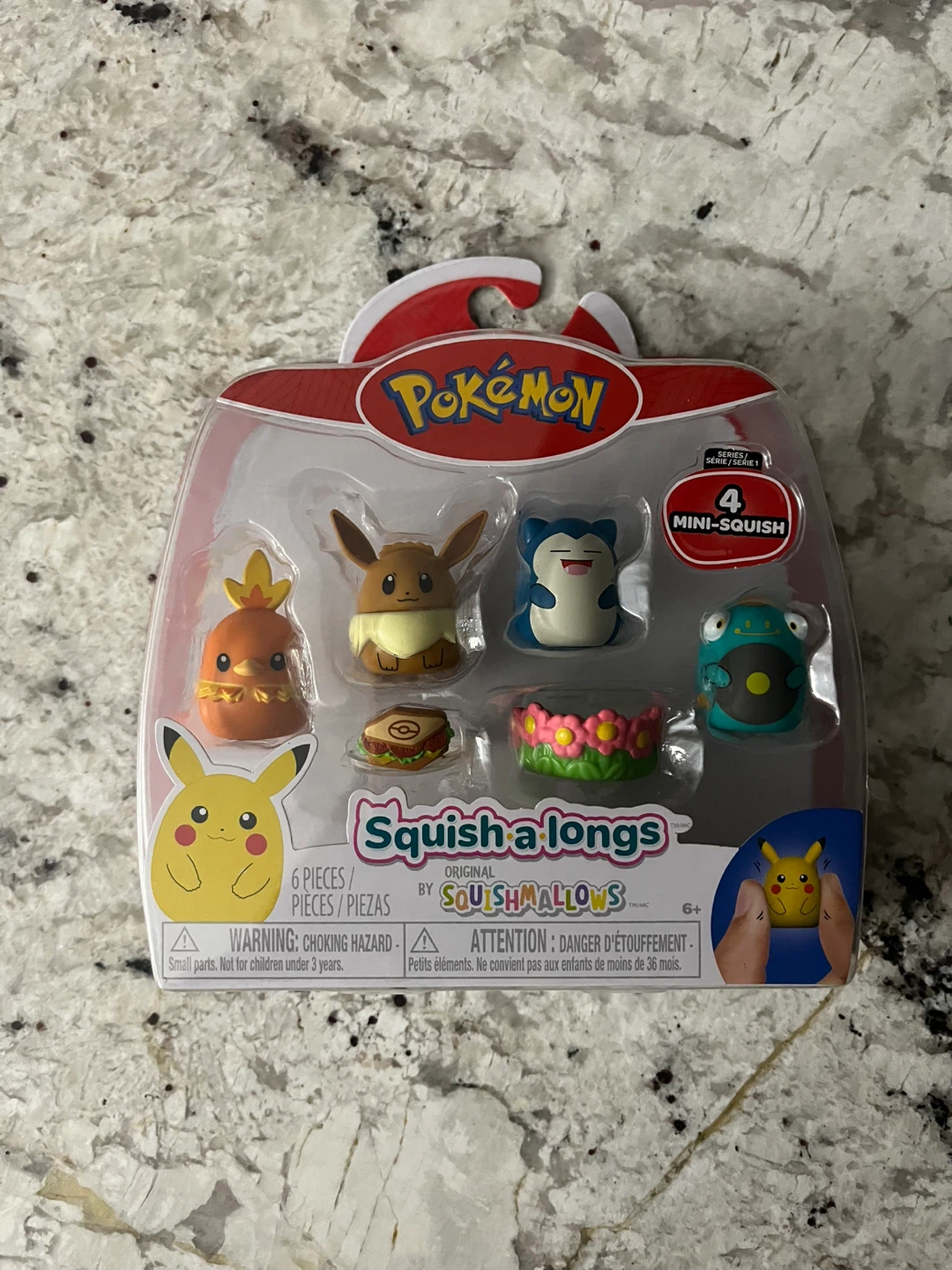 Pokemon Squish-a-longs by Squishmallows 6 Piece Set