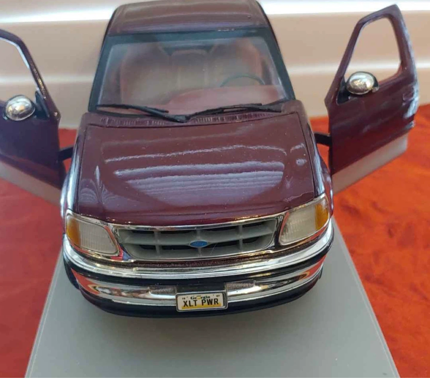 Maroon Ford F-150 Toy Truck