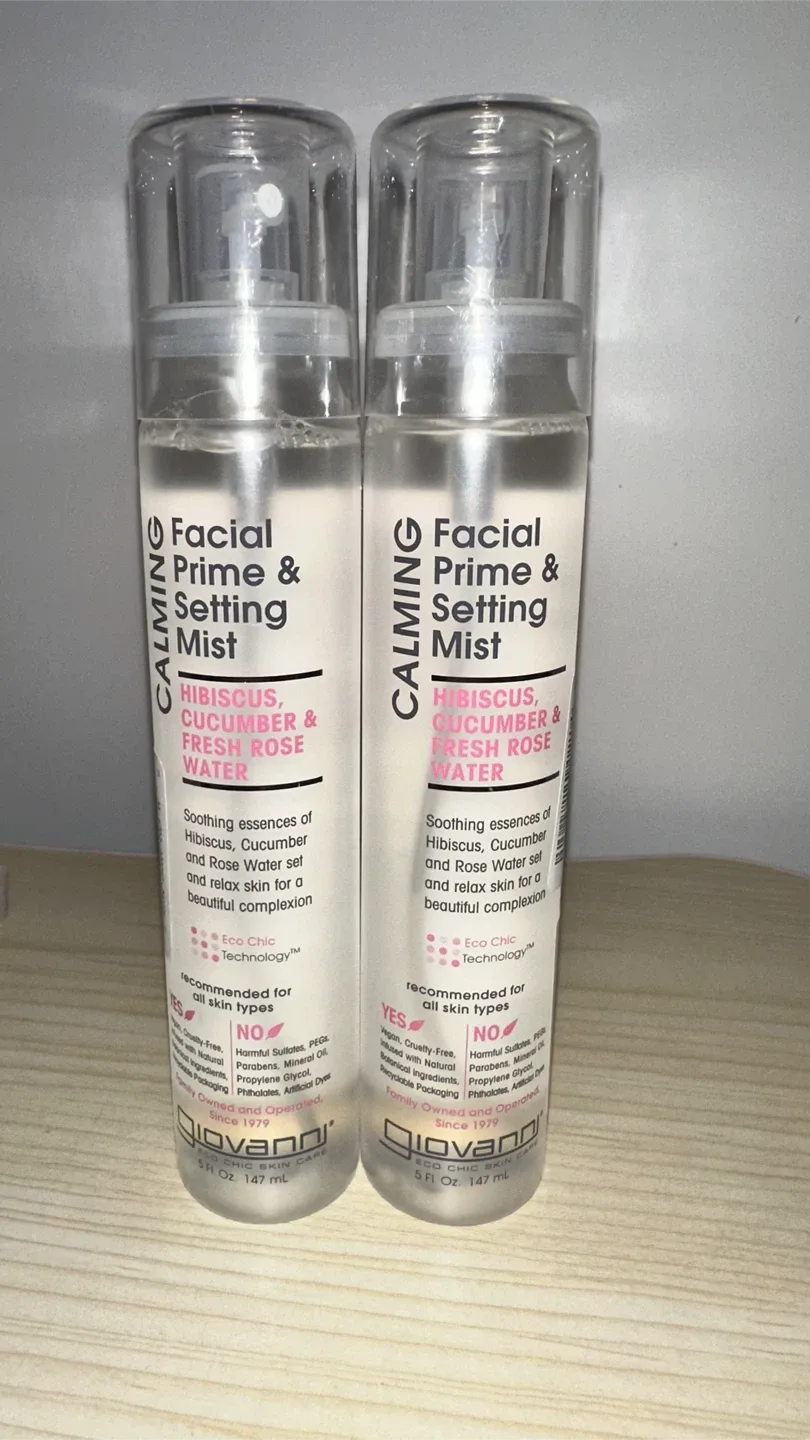 Giovanni Calming Facial Prime & Setting Mist 5 Fl. Oz. (2-pack)