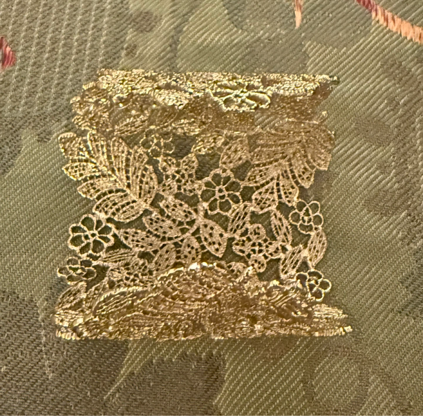 Gold Tone Lace Wide Cuff Bracelet⚽️ - photo 2