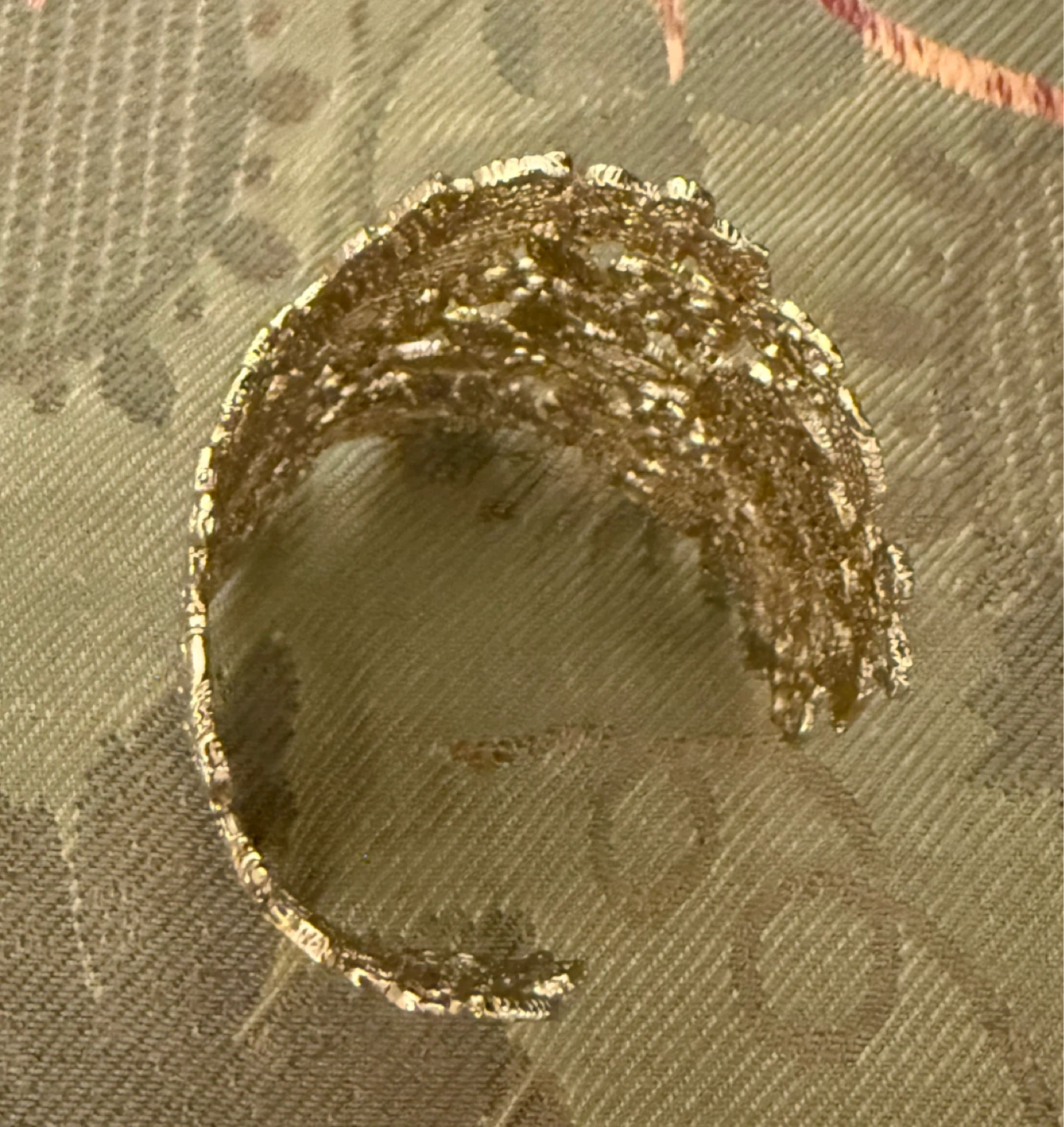 Gold Tone Lace Wide Cuff Bracelet⚽️ - photo 4