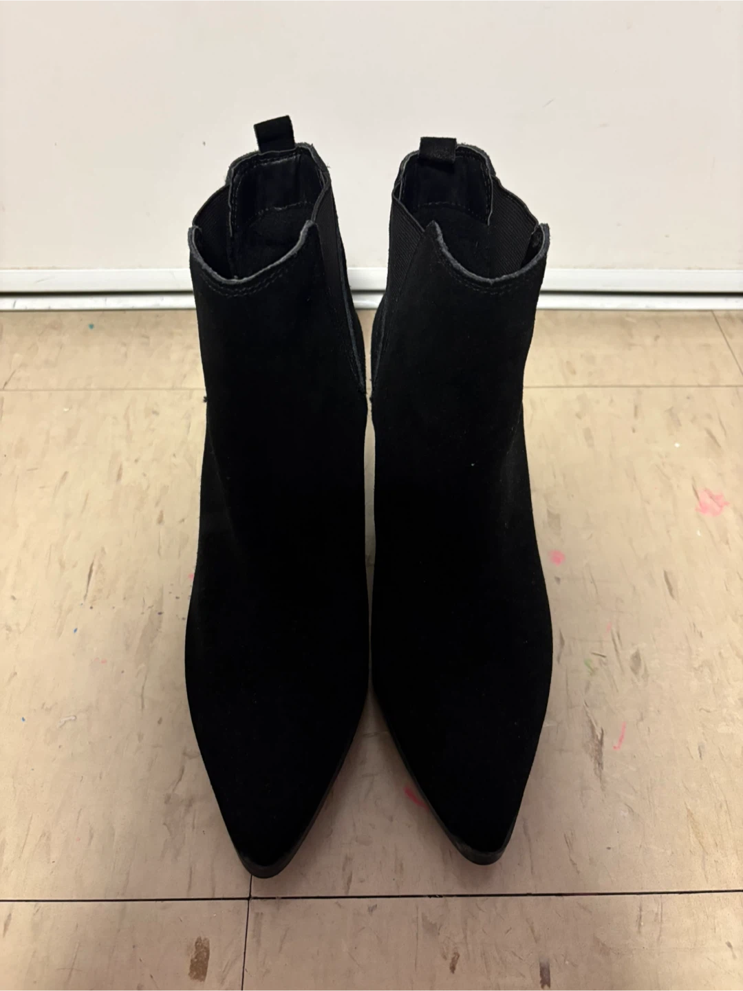 ALDO Black Suede Ankle Boots
