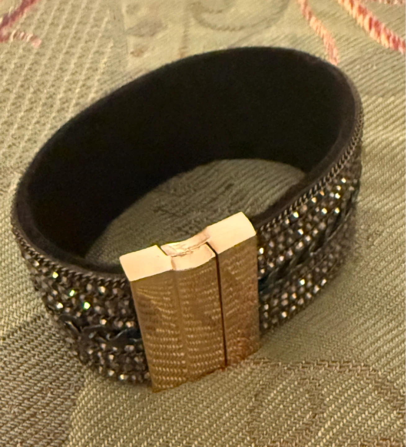 Sparkly Cuff Bracelet with Chain Detail⚽️ - photo 3