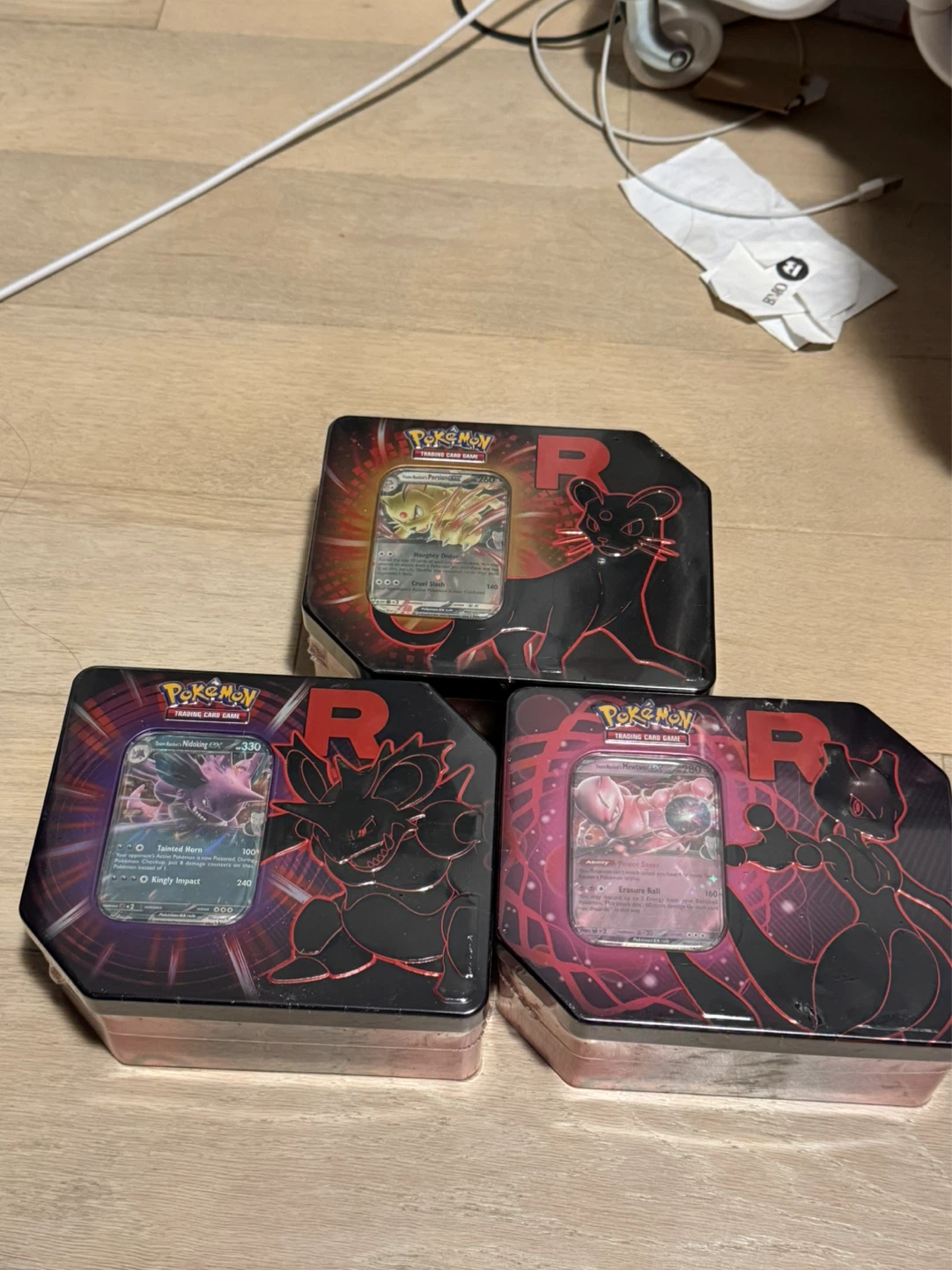 Destined rivals team rocket tin sets