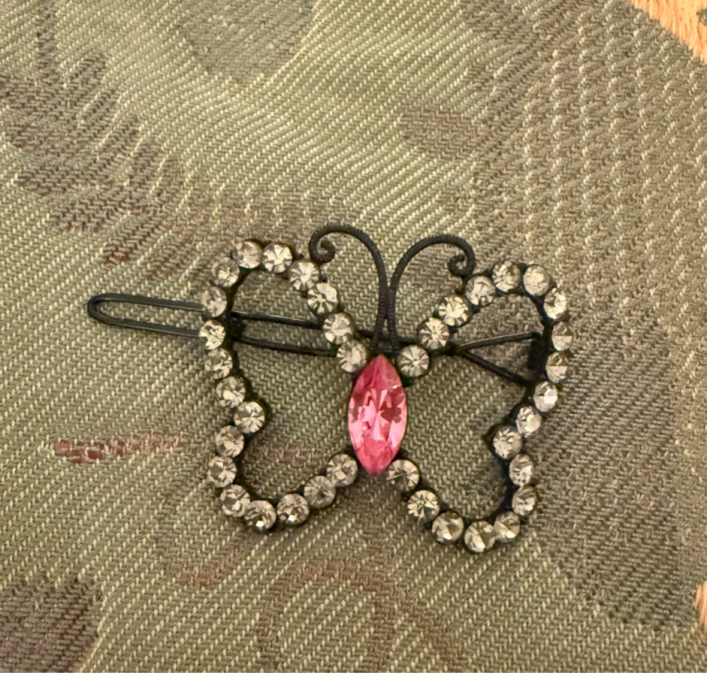 Rhinestone Butterfly Hair Clip⚽️