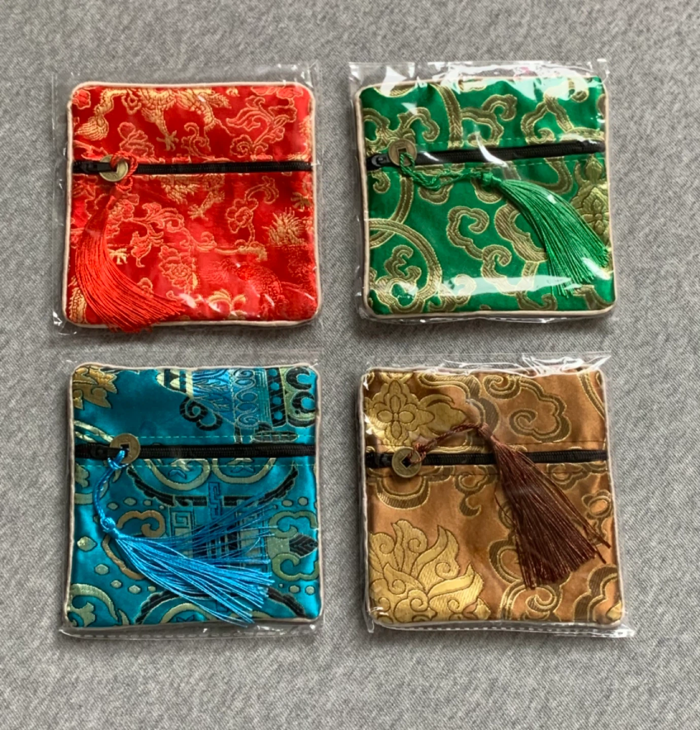 Embroidered Change Purse Type Pouches ⚽️ $5 each