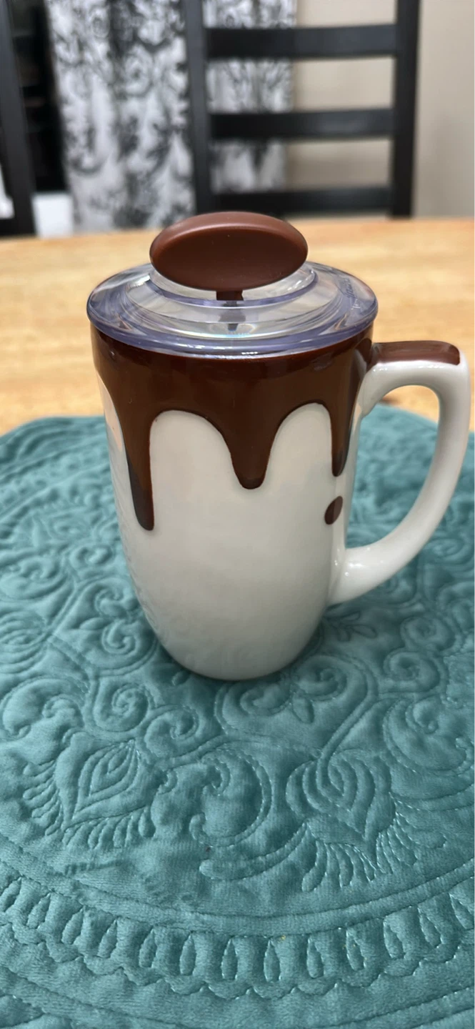 Peohud Ceramic Hot Chocolate Mugs, 14 Oz