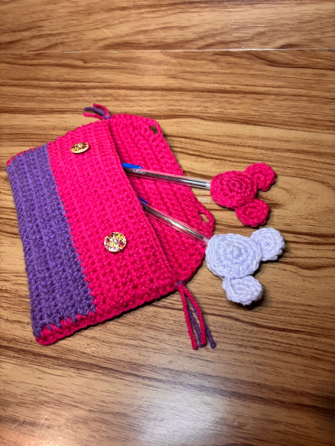 Handmade Crochet Pencil bag- Owl, Monster, Unicorn Designs - photo 4
