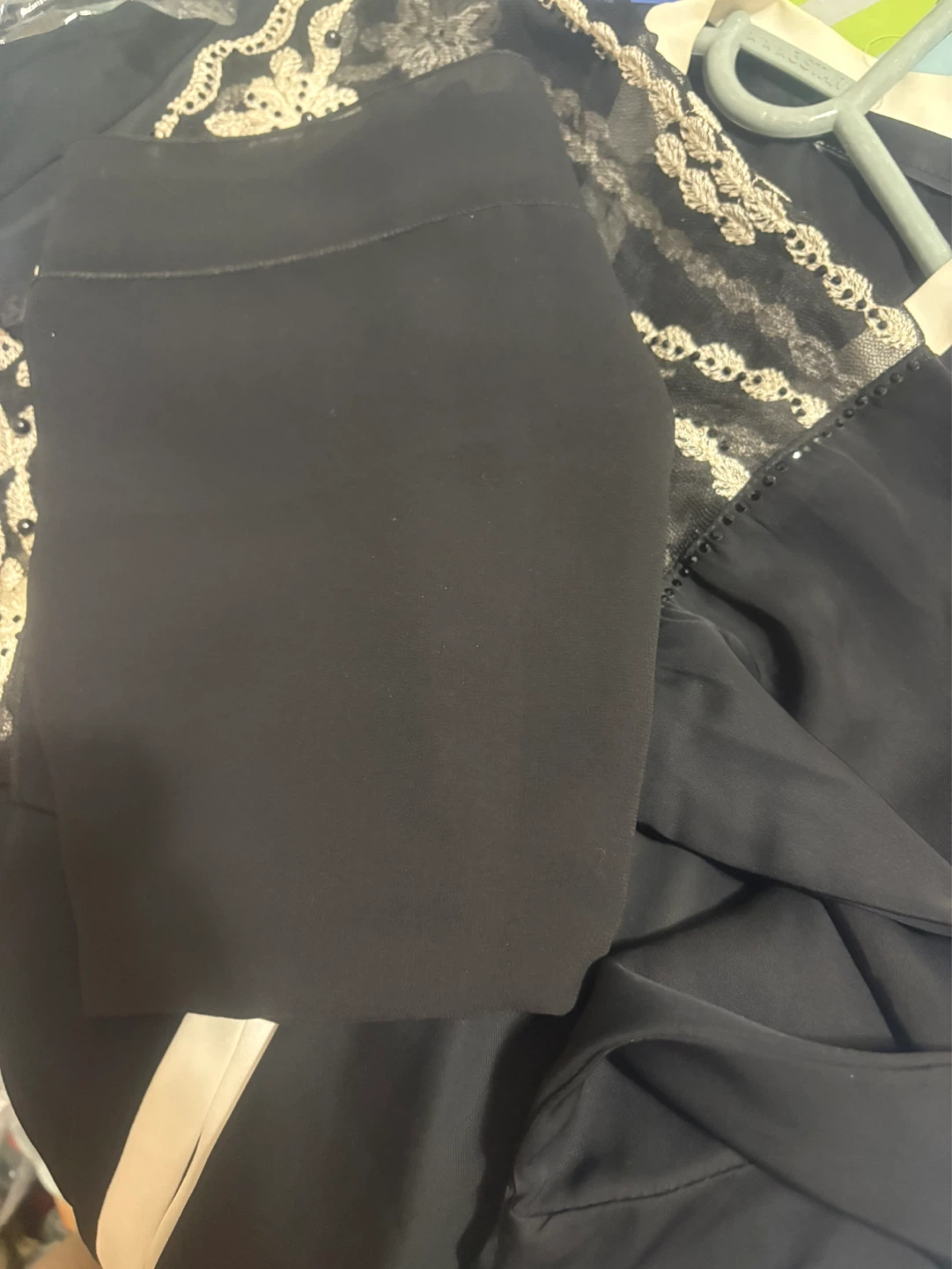 Black Abaya with Lace Sleeves - photo 5